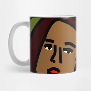 Friend of Woman Yelling at Cat Meme Detail Square Mug